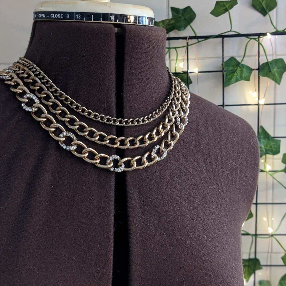 🧡 3/$25 - Gold Multi-Chain Necklace